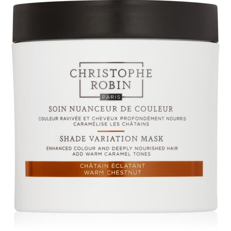 Christophe Robin Shade Variation Mask Voedende Crèmemasker voor het Haar Tint Warm Chesnut 250 ml