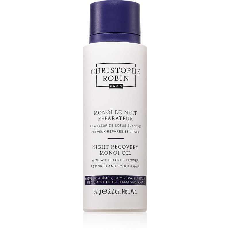 Christophe Robin Night recovery monoi oil herstellende nachtcrème voor het Haar 92 g