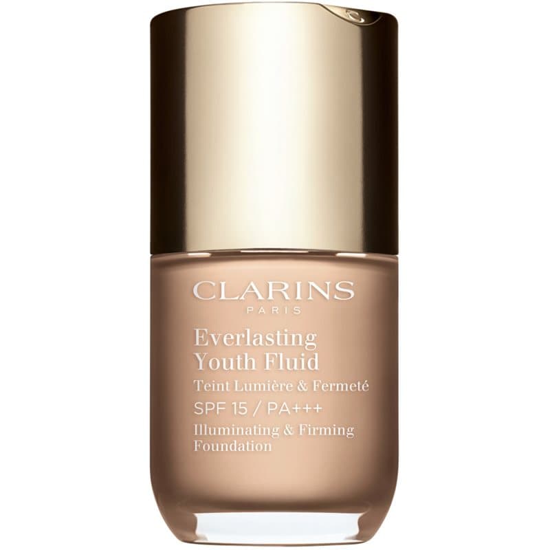 Clarins Everlasting Youth Fluid Foundation Verhelderende Foundation SPF 15 Tint 102.5 Porcelain 30 ml