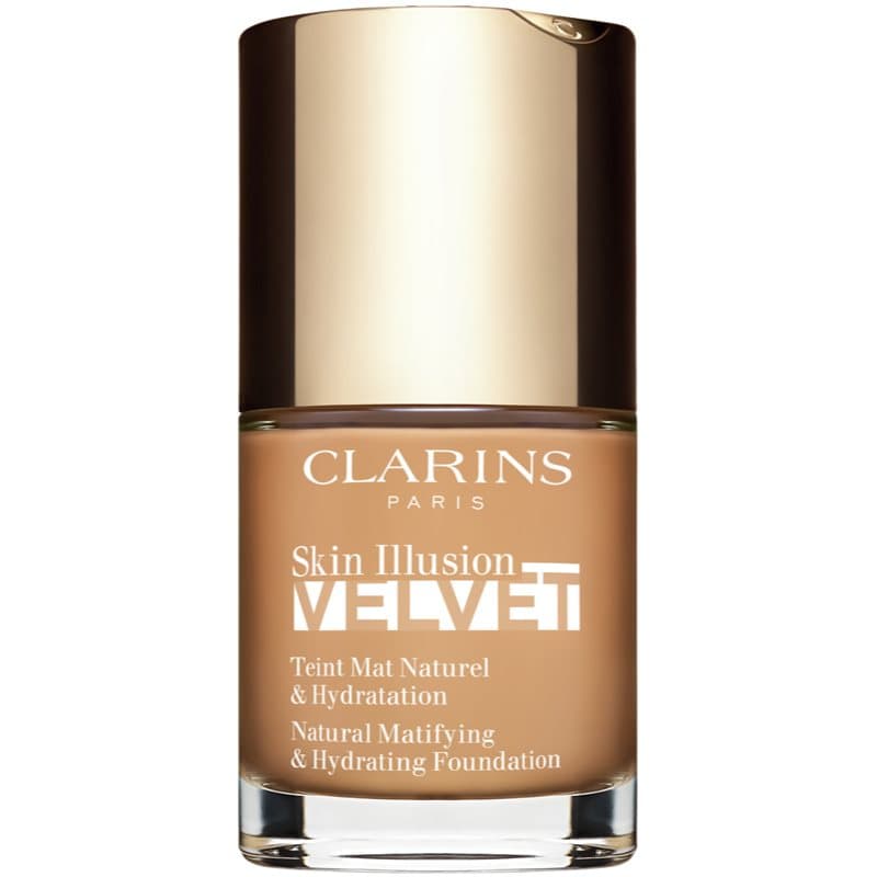 Clarins Skin Illusion Velvet vloeibare foundation met matte finish met Voedende Werking Tint 111N 30 ml