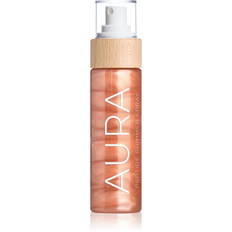 COCOSOLIS AURA Peptide Shimmer Spray Hydraterende Spray met verhelderend effect met geur Raspberry 100 ml