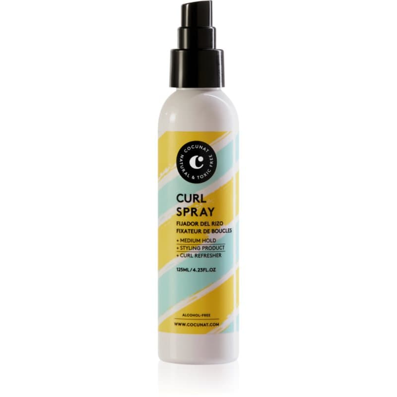 Cocunat Curl Spray Fixatie Spray Voor Golvend en Krullend Haar 125 ml