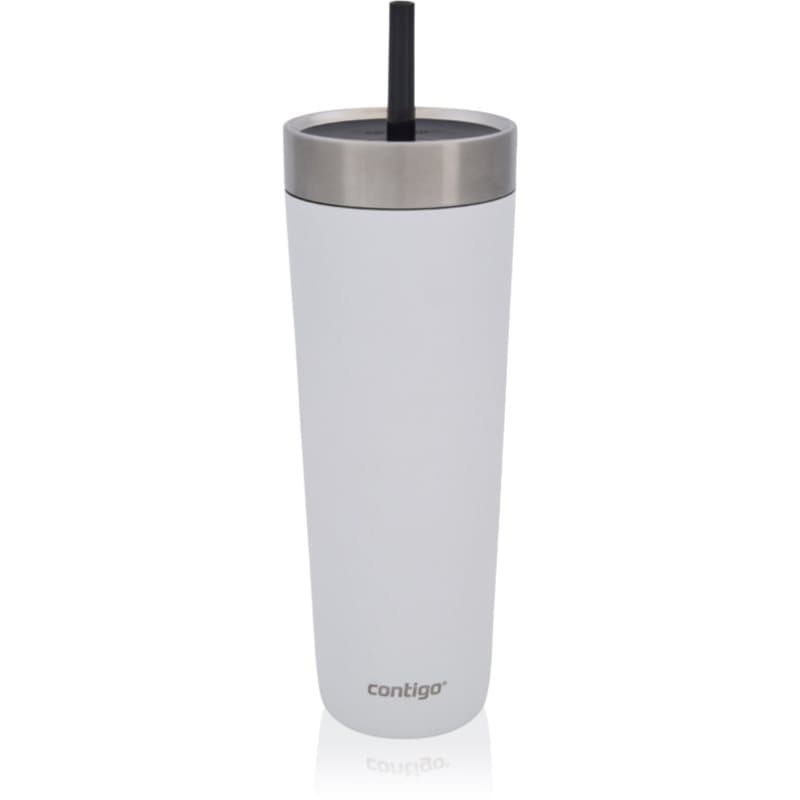 Contigo Luxe Spillproof Tumbler thermosbeker kleur White 720 ml