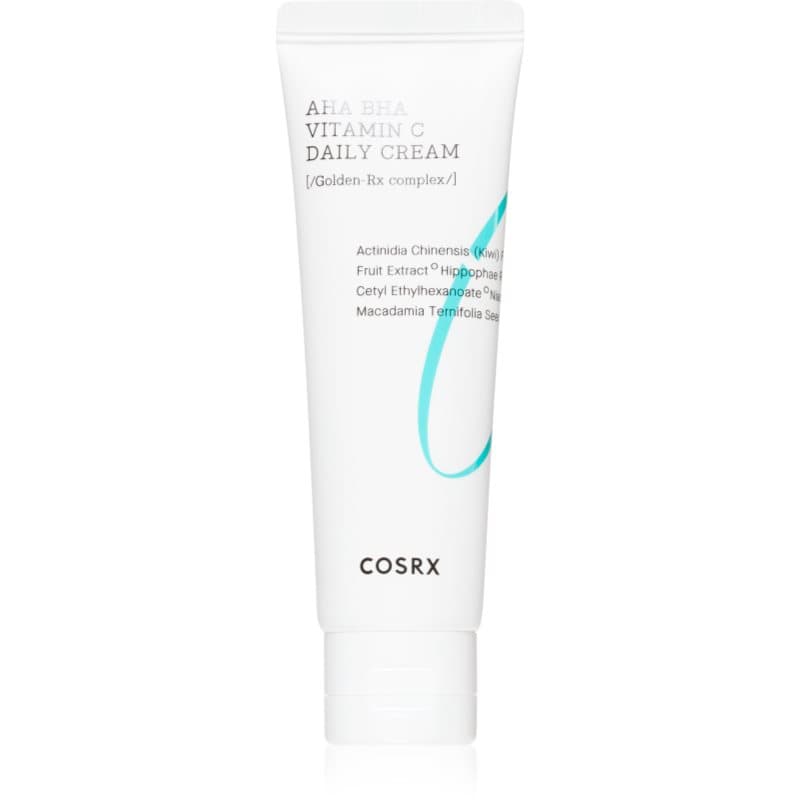 Cosrx AHA/BHA Vitamin C Daily Cream Gladmakende en Verhelderende Crème met exfoliërende werking 50 ml