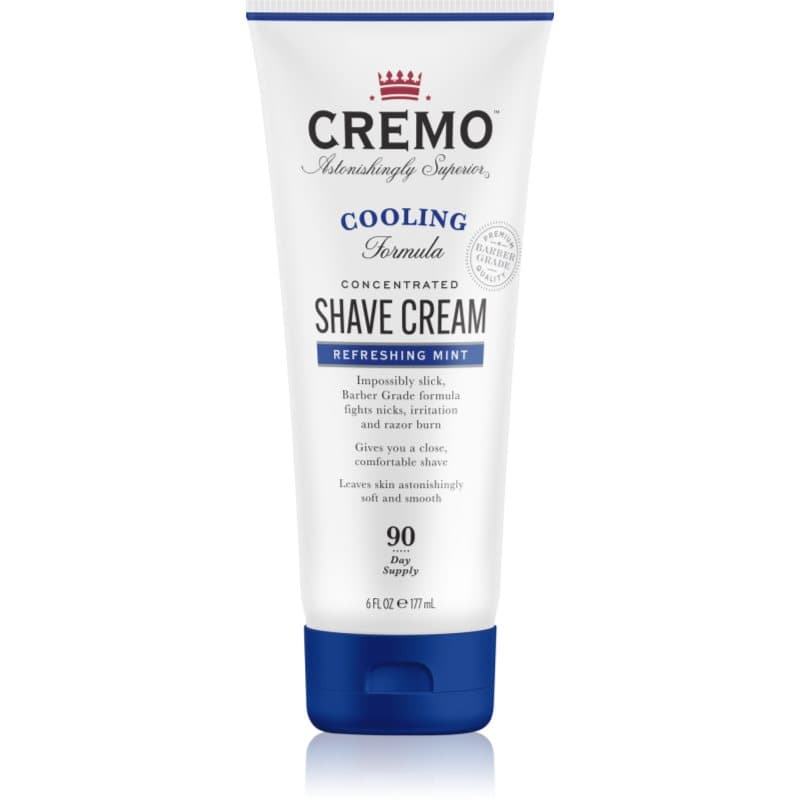 Cremo Refreshing Mint Cooling Shave Cream scheercrème in tube voor Mannen 177 ml