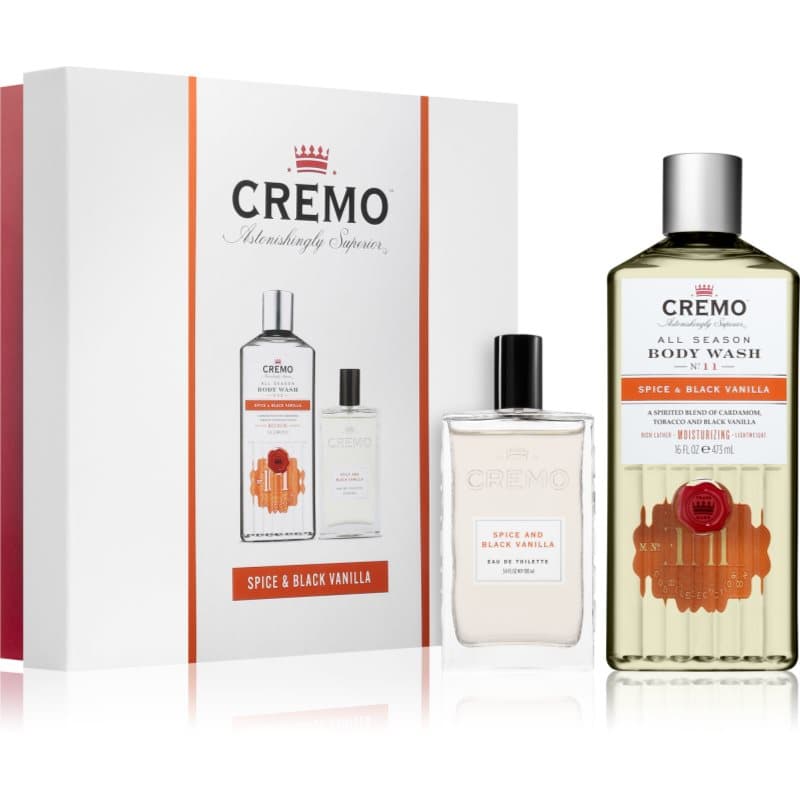 Cremo Spice & Black Vanilla Gift Set voor Mannen