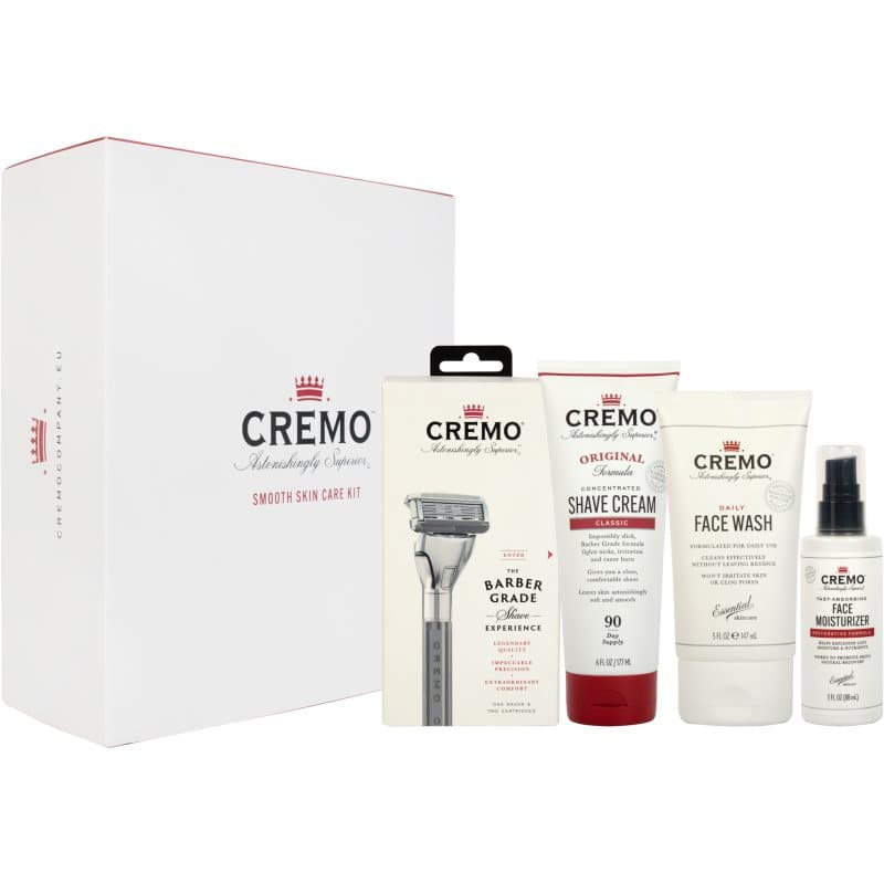Cremo Smooth Skincare Kit Gift Set voor het Gezicht voor Mannen