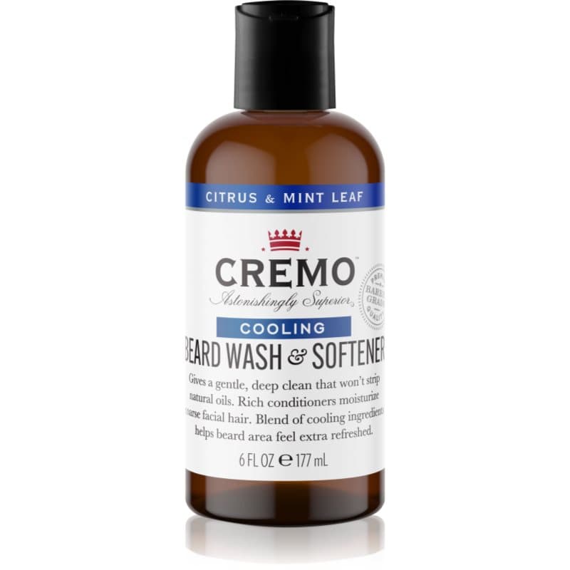 Cremo 2 in 1 Beard Wash & Softener Baardshampoo voor Mannen Citrus & Mint Leaf 177 ml