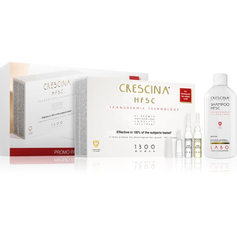 Crescina Transdermic 1300 Re-Growth and Anti-Hair Loss haargroeibehandeling tegen haaruitval voor Vrouwen handige verpakking