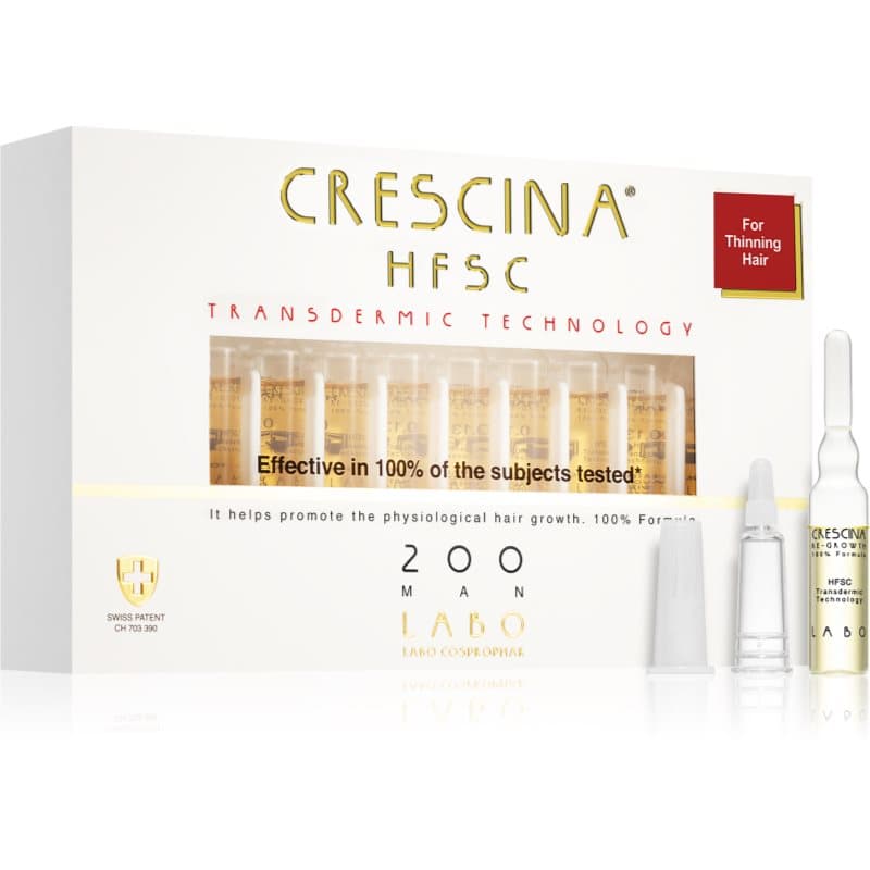 Crescina Transdermic 200 Re-Growth haargroeibehandeling voor Mannen 20x3.5 ml
