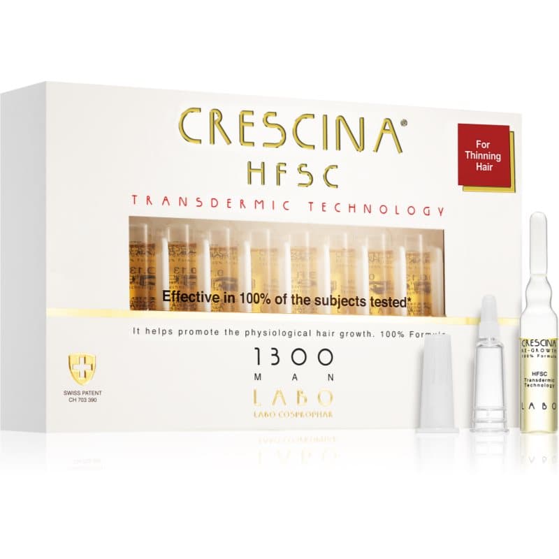 Crescina Transdermic 1300 Re-Growth haargroeibehandeling voor Mannen 20x3,5 ml