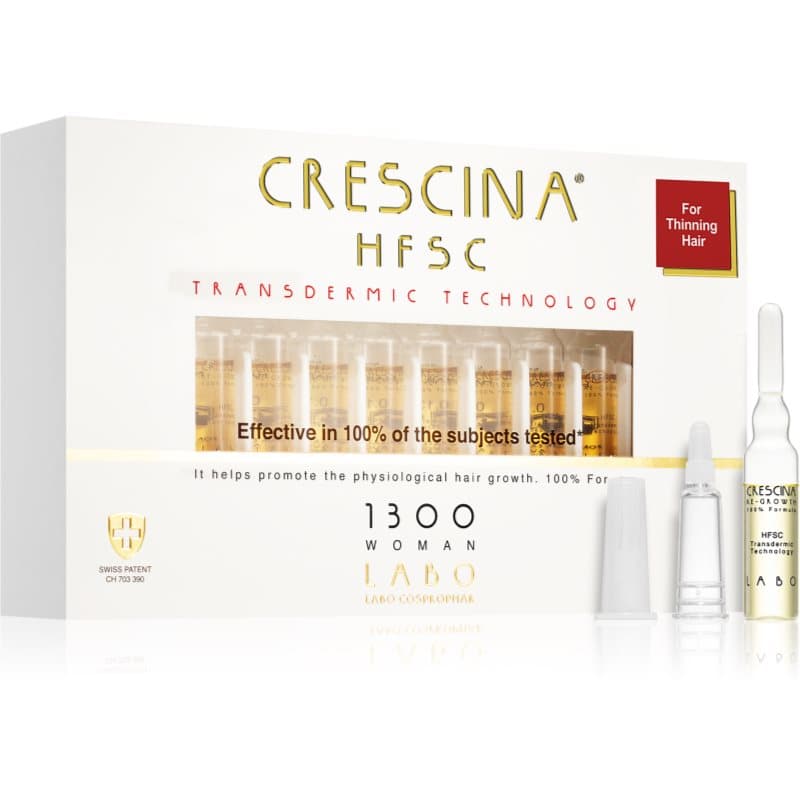 Crescina Transdermic 1300 Re-Growth haargroeibehandeling voor Vrouwen 20x3,5 ml