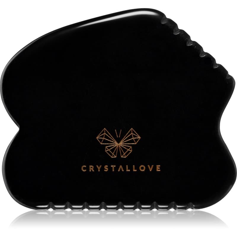 Crystallove Black Obsidian Contour Gua Sha massage-instrument 1 st