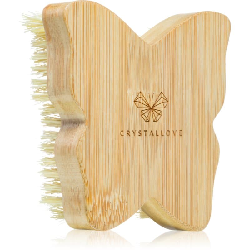 Crystallove Bamboo Butterfly Agave Body Brush Massage Borstel voor het Lichaam 1 st