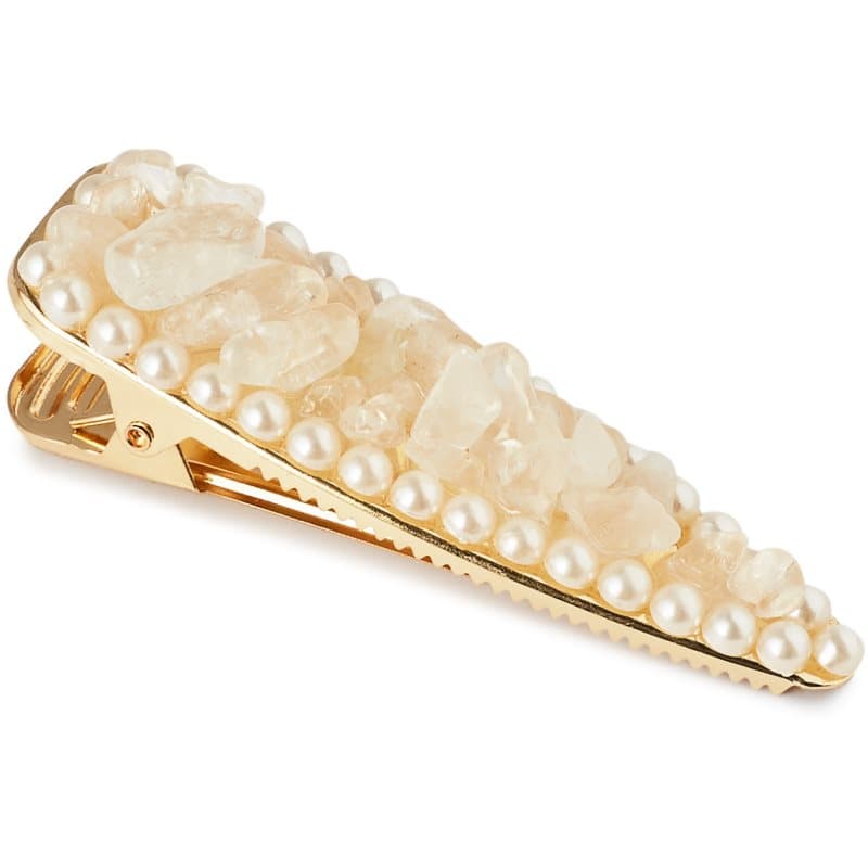 Crystallove Clear Quartz Hair Clip Haarspelden 1 st