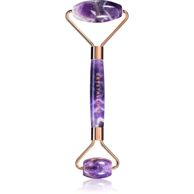 Crystallove Amethyst Roller massageroller voor het Gezicht 1 st