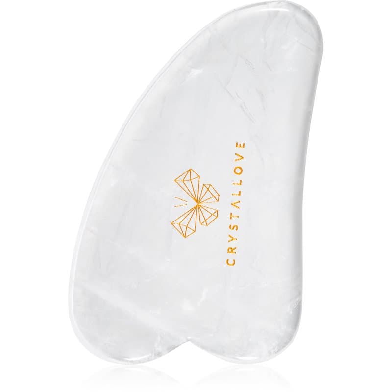 Crystallove Clear Quartz Gua Sha massage-instrument 1 st