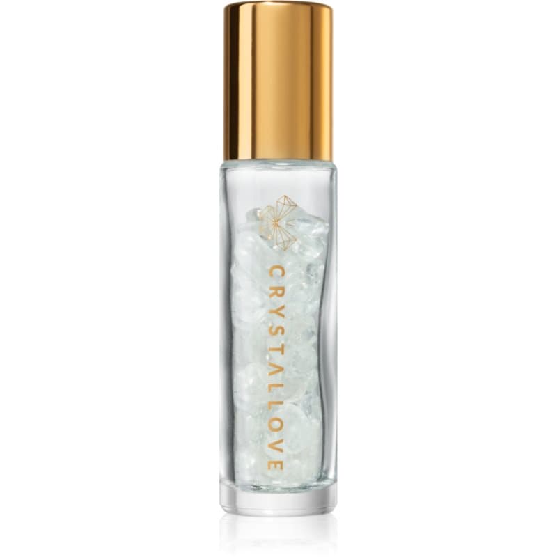 Crystallove Clear Quartz Oil Bottle Roll-on met kristallen navulbare 10 ml