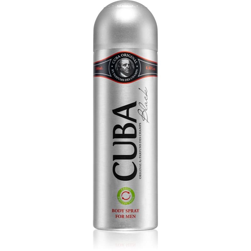 Cuba Black Deodorant Spray voor Mannen 200 ml
