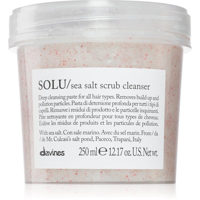 Davines Essential Haircare SOLU Sea Salt Scrub Cleanser Reinigingspeeling voor Alle Haartypen 250 ml