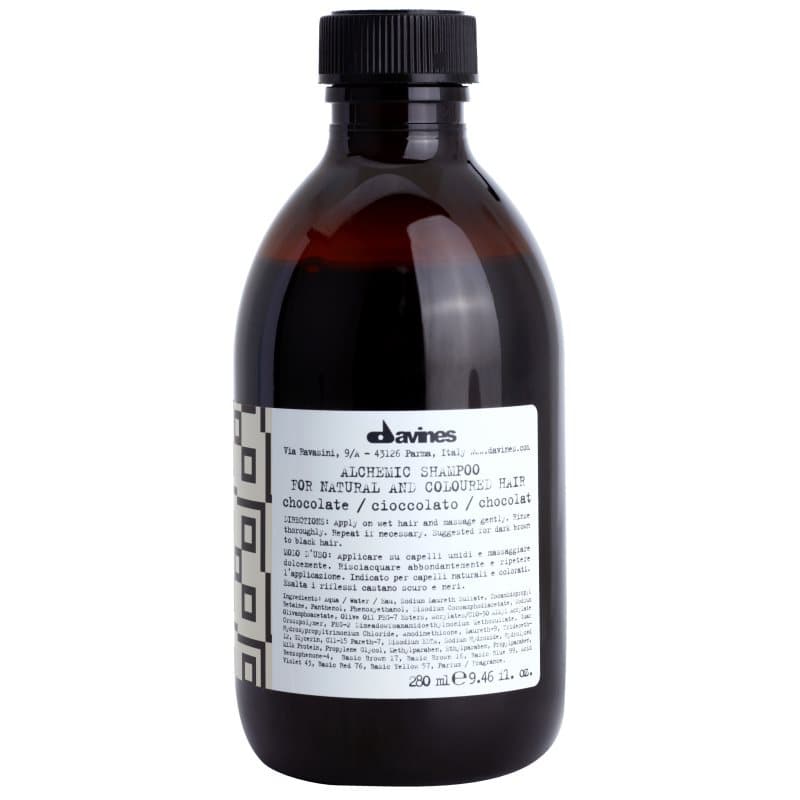 Davines Alchemic Shampoo Chocolate Shampoo voor Accentueren van Haarkleur 280 ml