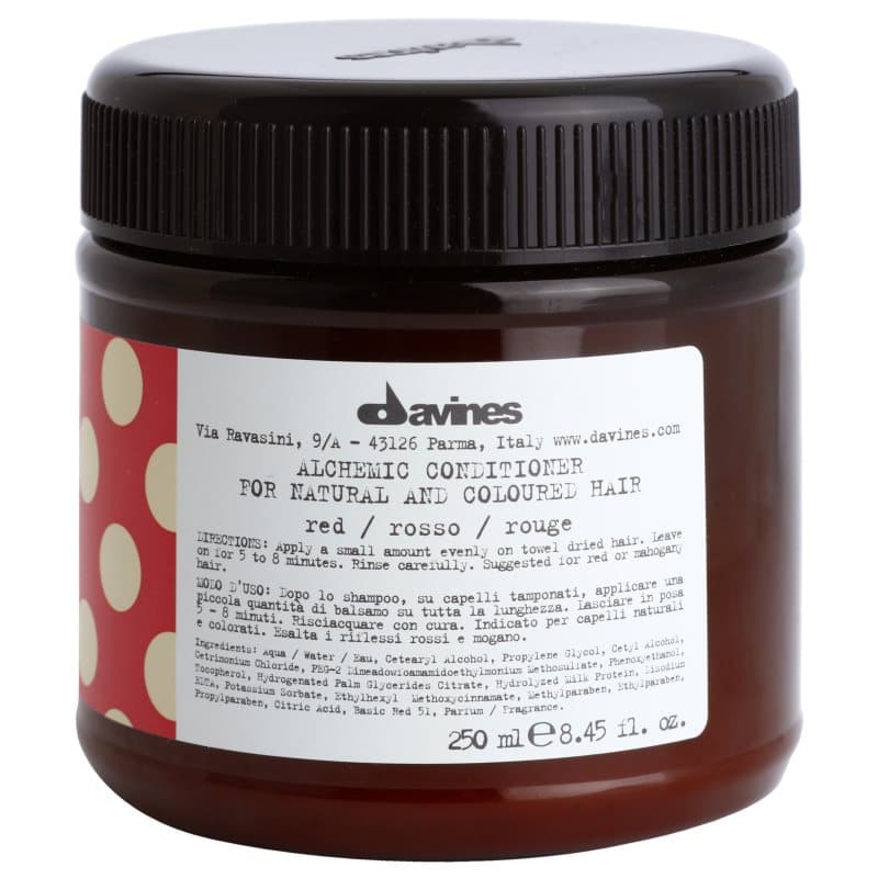 Davines Alchemic Conditioner Red Hydraterende Conditioner voor Accentueren van Haarkleur 250 ml