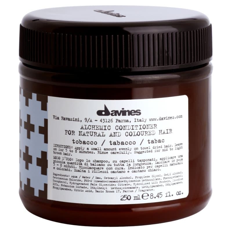 Davines Alchemic Conditioner Tobacco Hydraterende Conditioner voor Accentueren van Haarkleur 250 ml