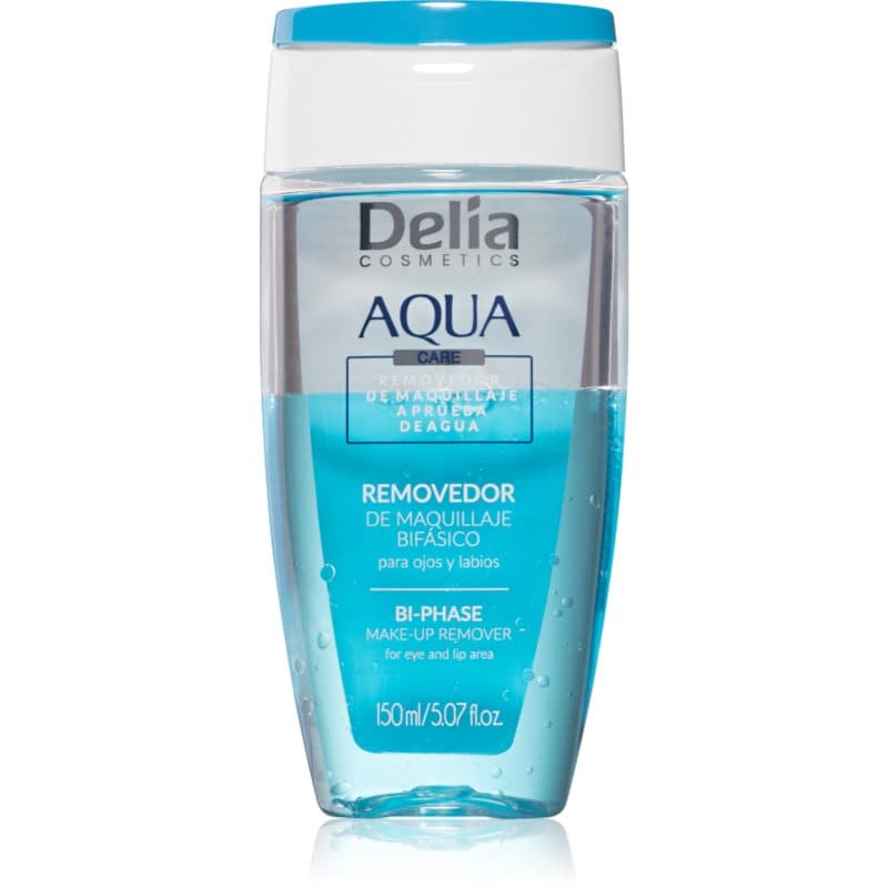 Delia Cosmetics Aqua Twee-Fasen Make-up Remover voor Oog en Lip Contouren 150 ml