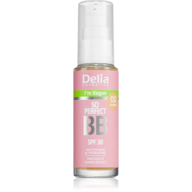 Delia Cosmetics BB So Perfect Matterende BB Crème met Hydraterende Werking Tint 02 Medium 30 ml