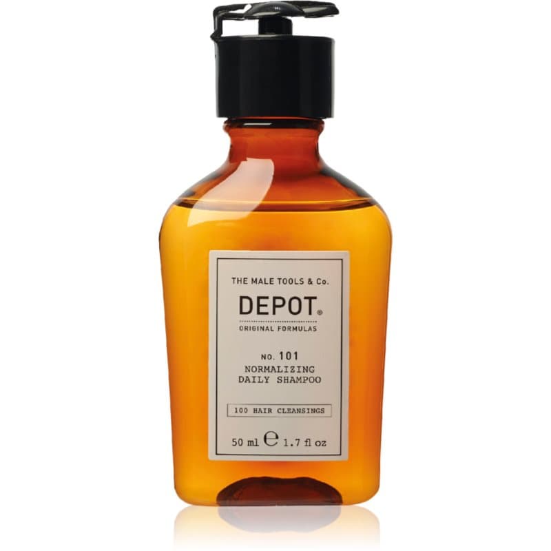 DEPOT 100 HAIR CLEANSING NO. 101 NORMALIZING DAILY SHAMPOO Normaliserende Shampoo voor Iedere Dag 50 ml