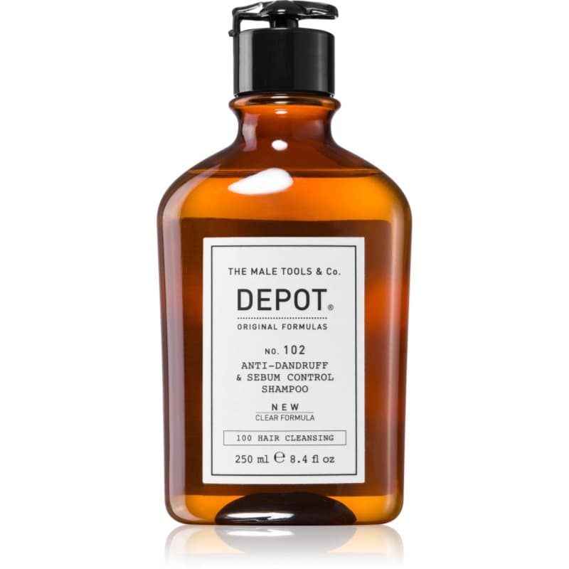 Depot 100 HAIR CLEANSING NO. 102 PURIFYING & SEBUM CONTROL shampoo voor herstel van het evenwicht van een vette hoofdhuid 250 ml