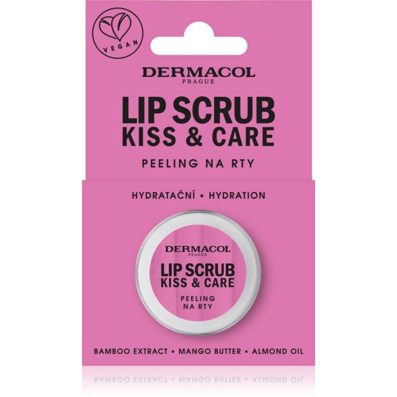 Dermacol Kiss & Care Lippen Peeling van bamboe geuren Red Fruit 12 ml