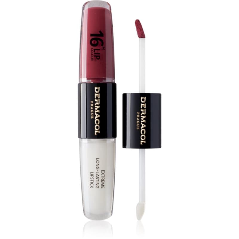 Dermacol 16H Lip Colour Langaanhoudende lippenstift en lipgloss Tint 28 Royal Peony 2x4 ml