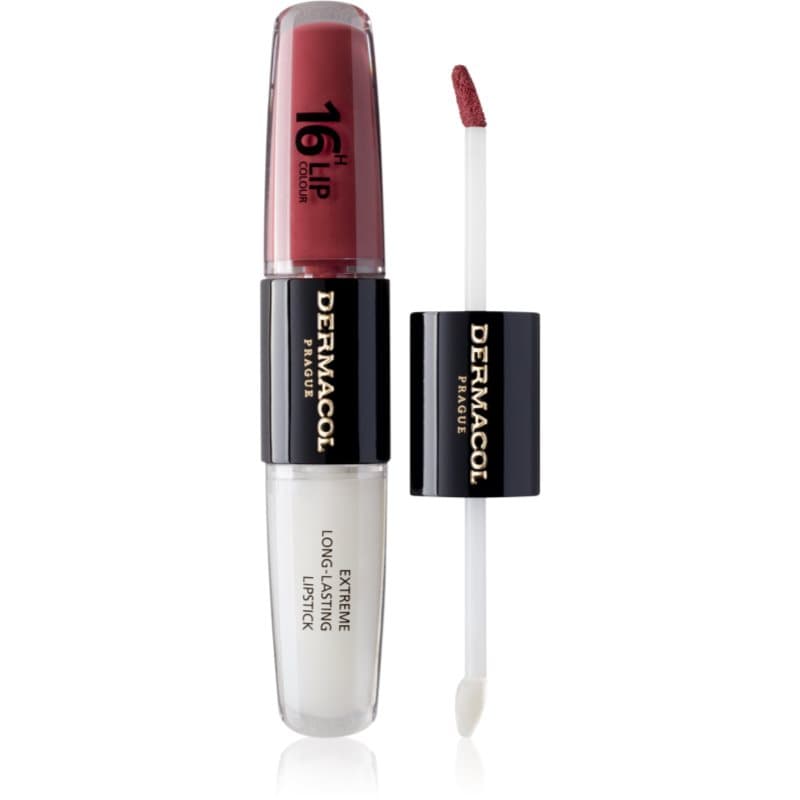 Dermacol 16H Lip Colour Langaanhoudende lippenstift en lipgloss Tint 35 Sugar Plum 2x4 ml
