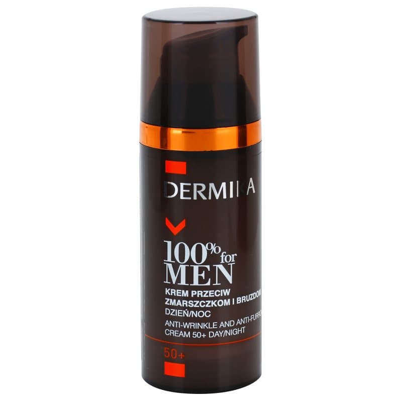 Dermika 100% for Men Crème tegen Diepe Rimpels  50+ 50 ml