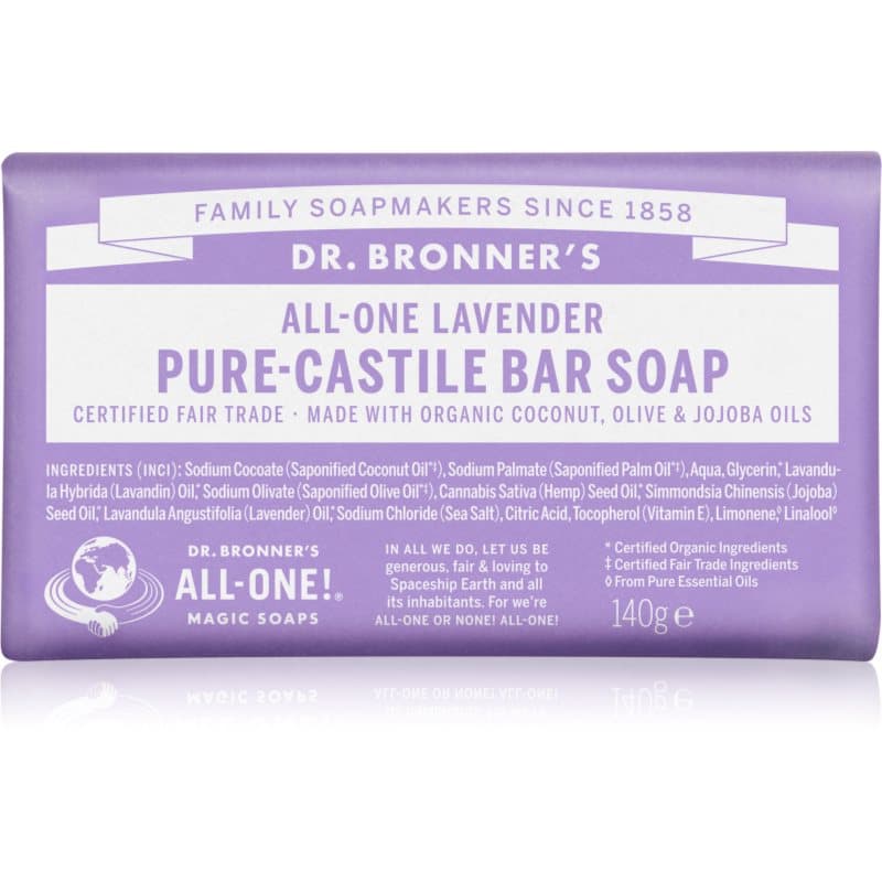 Dr. Bronner’s Lavender Vaste Zeep 140 g