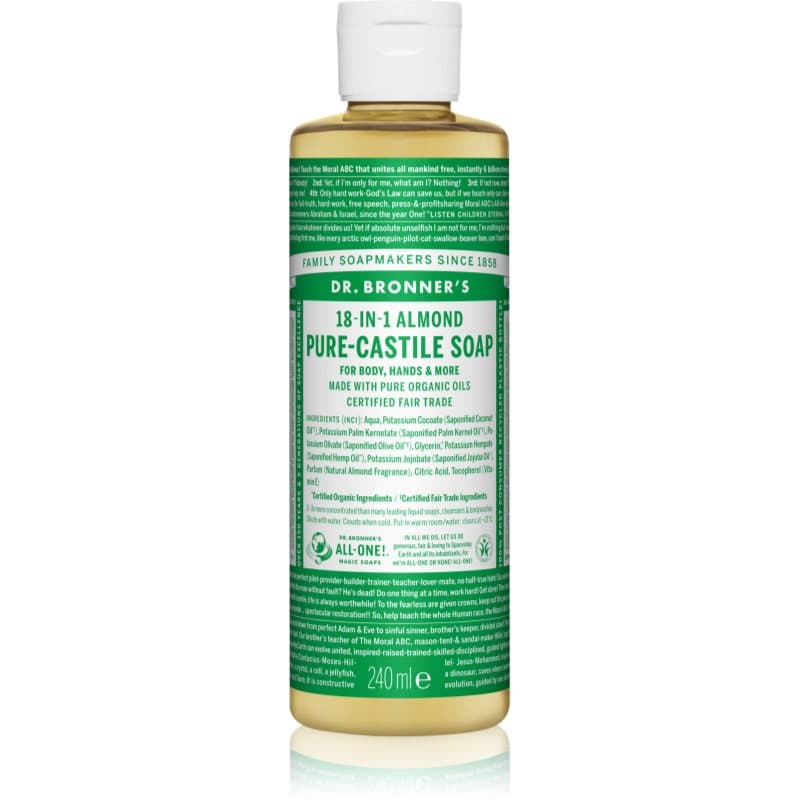 Dr. Bronner’s Almond vloeibare universele zeep 240 ml