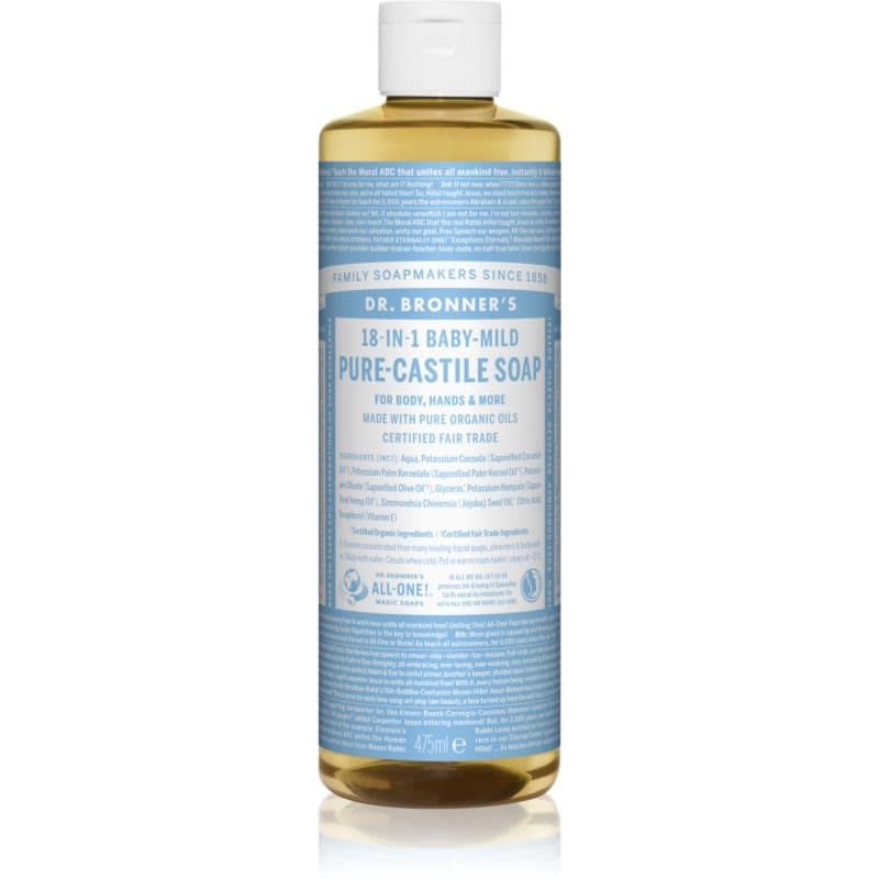 Dr. Bronner’s Baby-Mild vloeibare universele zeep Parfumvrij 475 ml