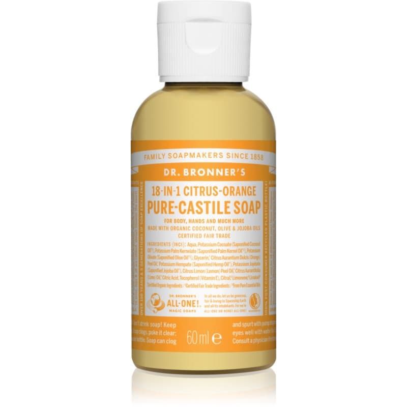 Dr. Bronner’s Citrus & Orange vloeibare universele zeep 60 ml