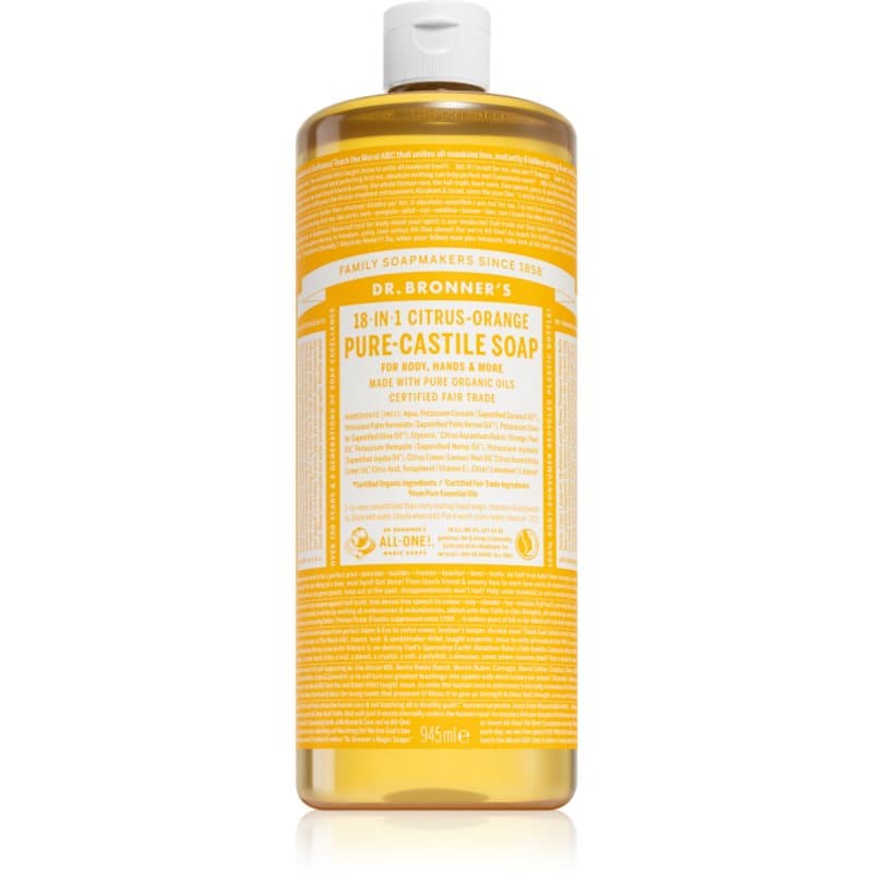 Dr. Bronner’s Citrus & Orange vloeibare universele zeep 945 ml