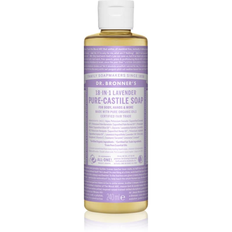 Dr. Bronner’s Lavender vloeibare universele zeep 240 ml