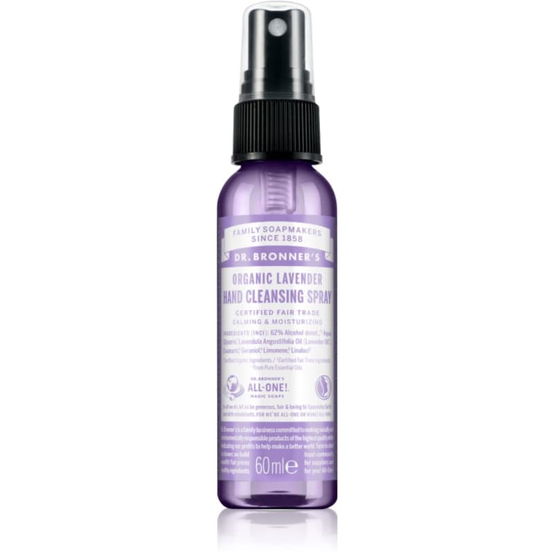 Dr. Bronner’s Lavender handhygiëne spray voor de Handen 60 ml