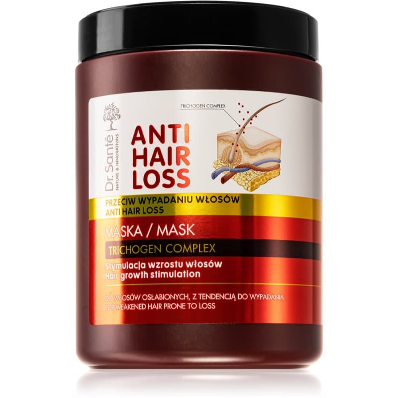 Dr. Santé Anti Hair Loss Masker voor Ondersteuning van Haargroei 1000 ml