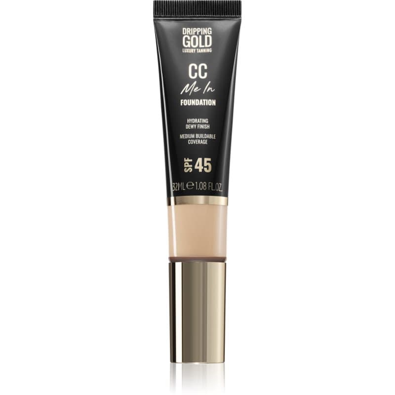 Dripping Gold CC Me In Lichte Foundation SPF 45 Tint Porcelain 01 32 ml