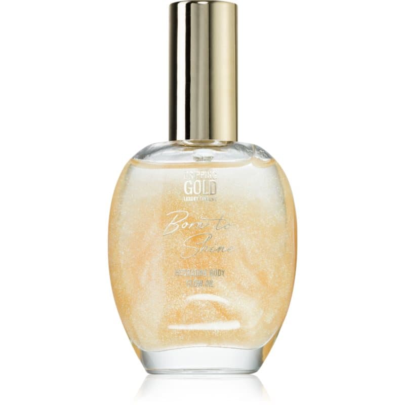 Dripping Gold Born To Shine Glitter Olie voor het Lichaam Tint Golden 55 ml