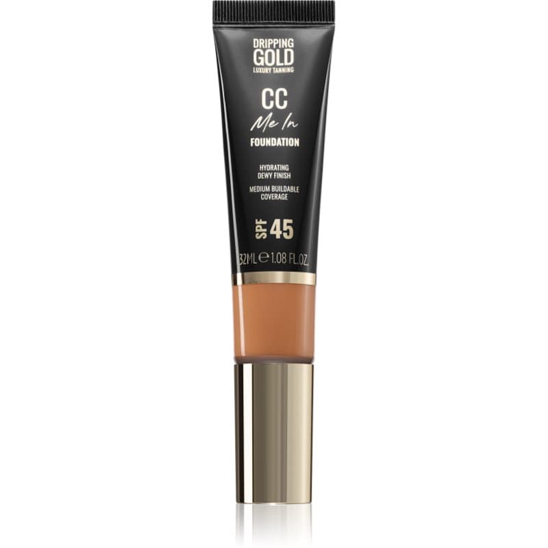 Dripping Gold CC Me In Lichte Foundation SPF 45 Tint Chestnut 8.5 32 ml