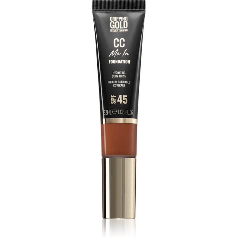 Dripping Gold CC Me In Lichte Foundation SPF 45 Tint Coffee 9.5 32 ml