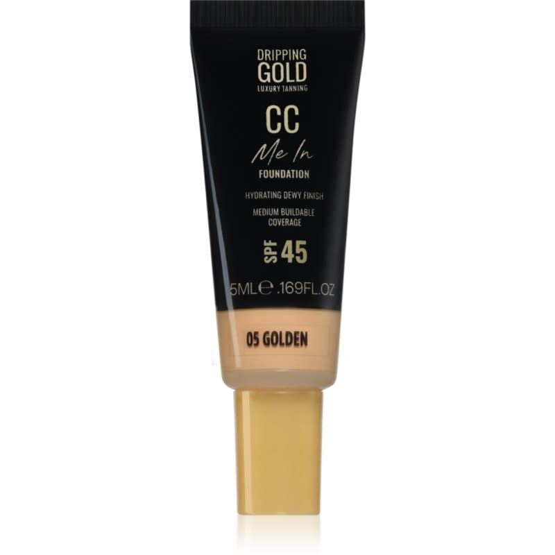 Dripping Gold CC Me In Mini Trial Lichte Foundation SPF 45 Tint Golden 05 5 ml