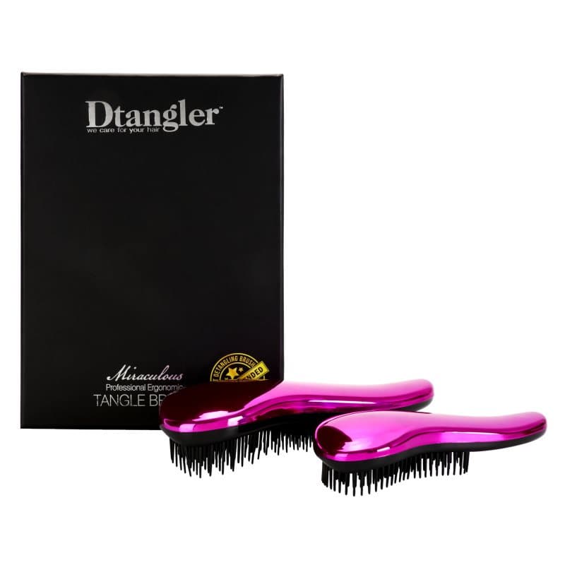 Dtangler Miraculous set voor Makkelijk doorkambaar Haar Pink