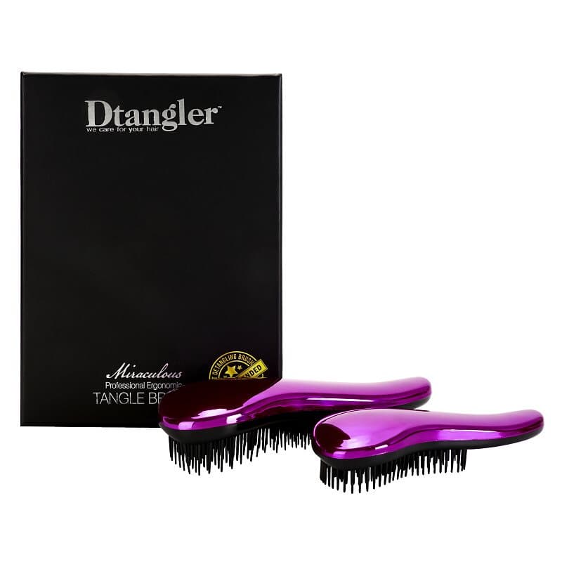 Dtangler Miraculous set voor Makkelijk doorkambaar Haar Purple